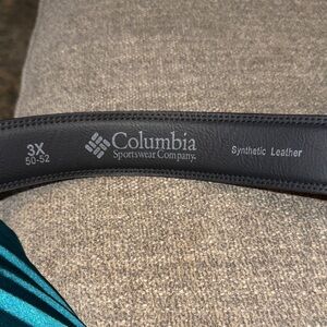 Columbia Black Synthetic Leather Belt 3X